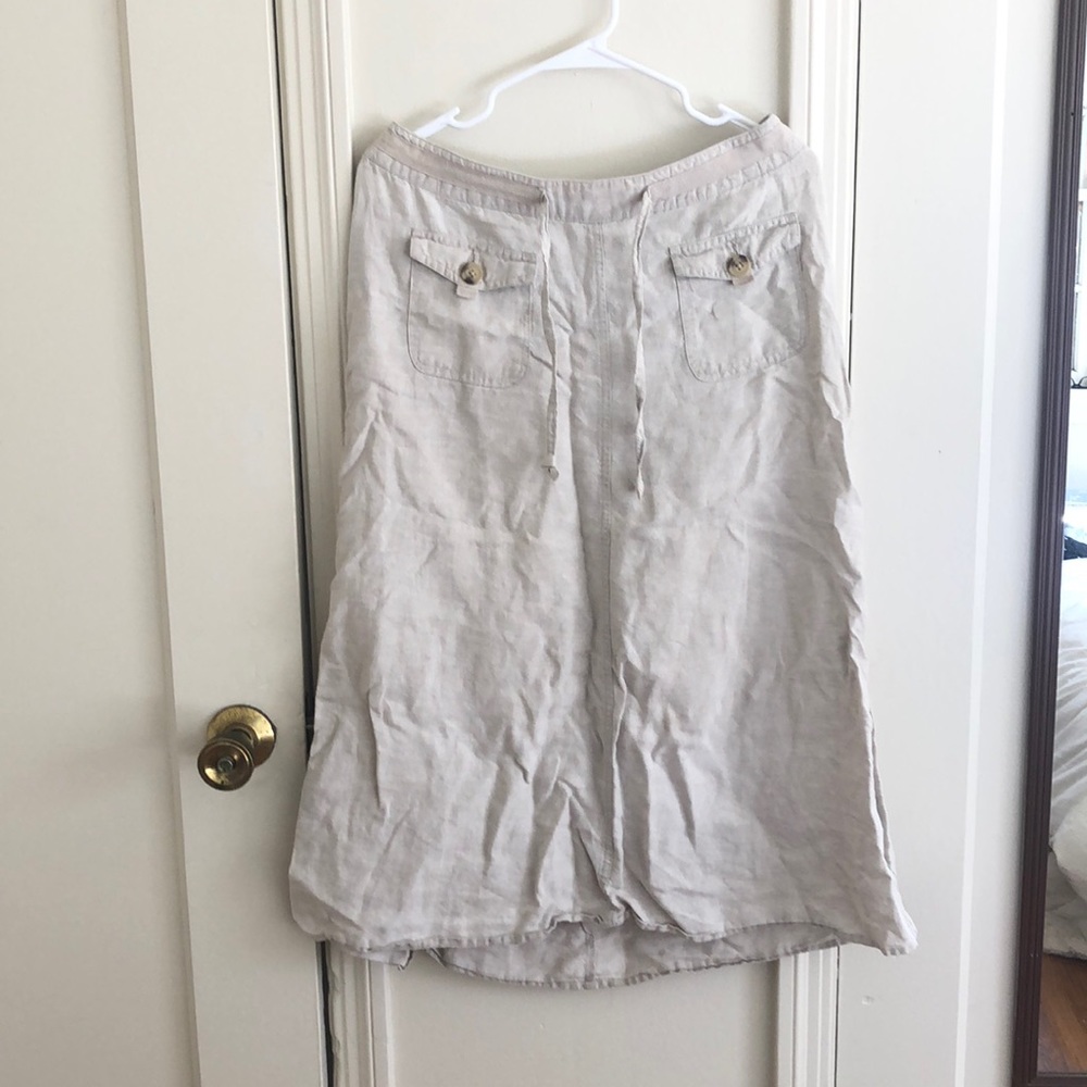 Cherokee 100% Linen Skirt